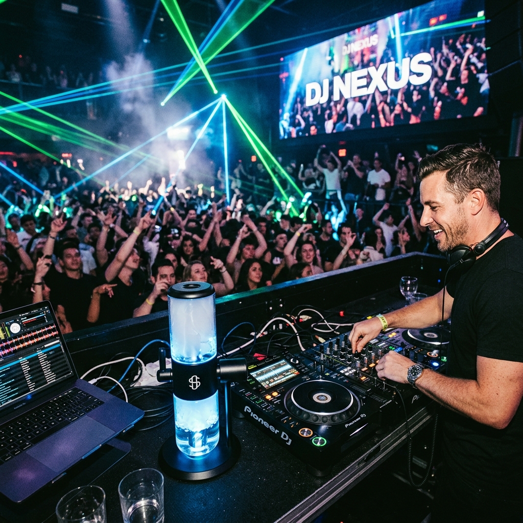 DJ booth performance
